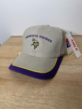 Vintage Minnesota Vikings Annco Strapback Adjustable Hat Cap Mens Womens NFL NWT